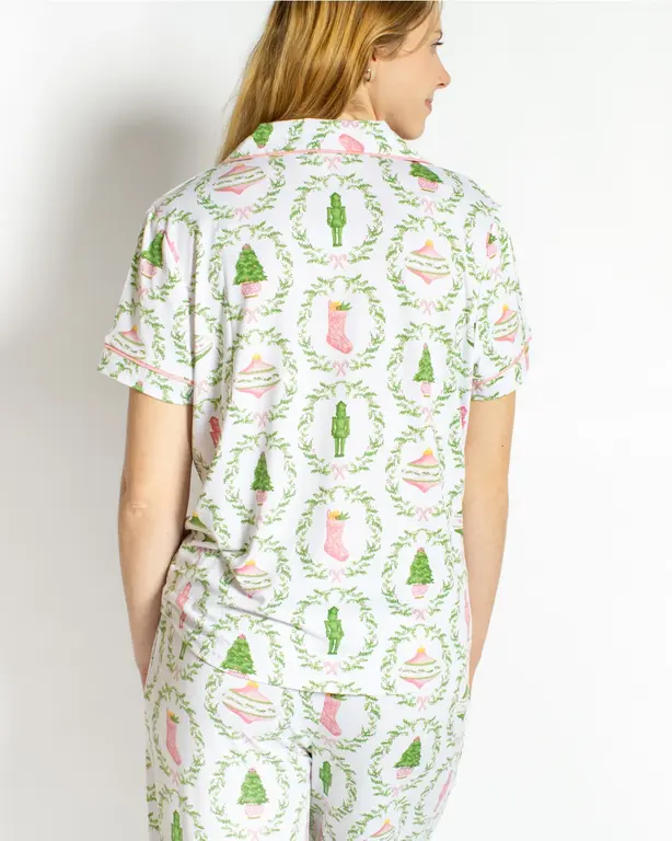 Royal Standard RS Nutcracker Trellis Short Sleeve Sleep Shirt - Adult