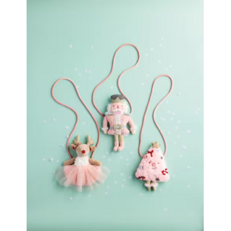 Mud Pie MP Pink Christmas Purse