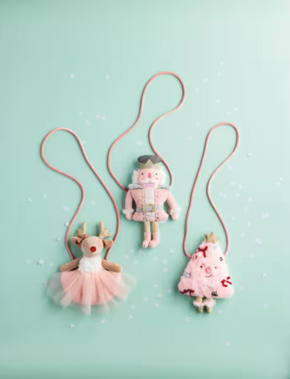 Mud Pie MP Pink Christmas Purse