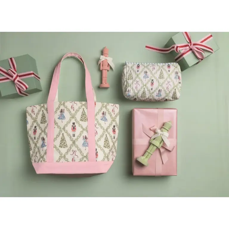 Mud Pie MP Nutcracker Canvas Tote