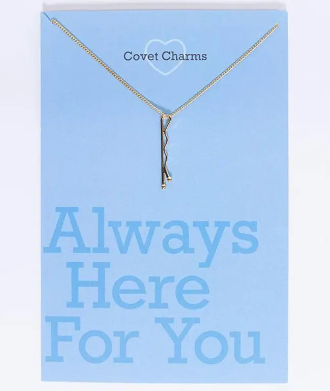 Covet Dance CD Always Here For You Bobby Pin Necklace