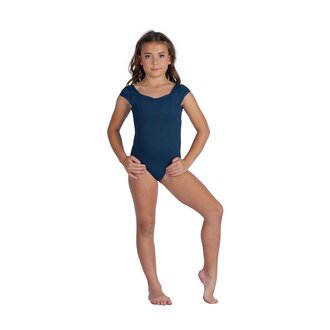 Danshuz DS Cadence Cap Sleeve Pinch Front Leo- Youth