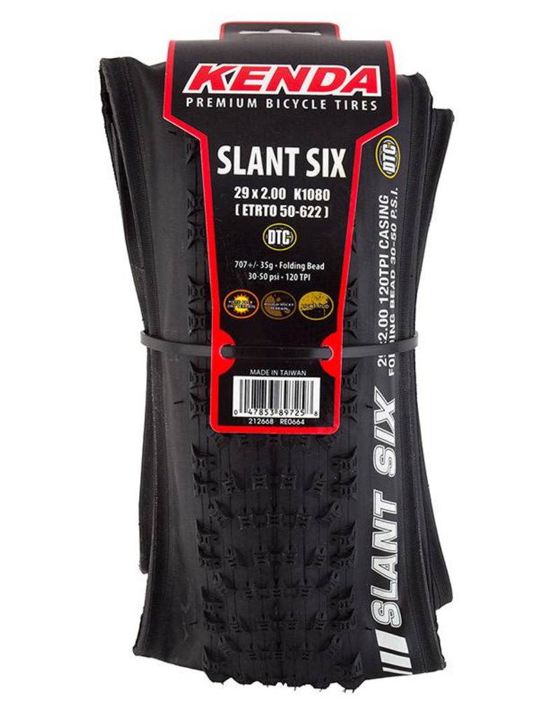 Kenda 29x2.0 Kenda Tomac Slant Six DTC Aramid Black