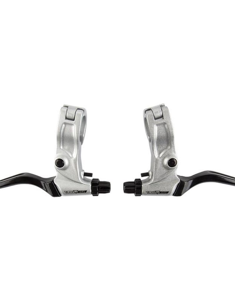 Black Ops Black-Ops MX FX3 Bent Brake Lever Set Black/Silver