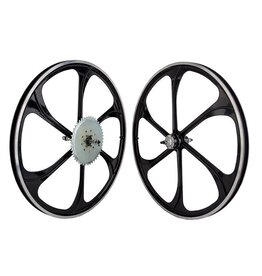 Mag Wheel Set 26x1.5 (559x27) Alloy w/44T-Fixed Gear Black