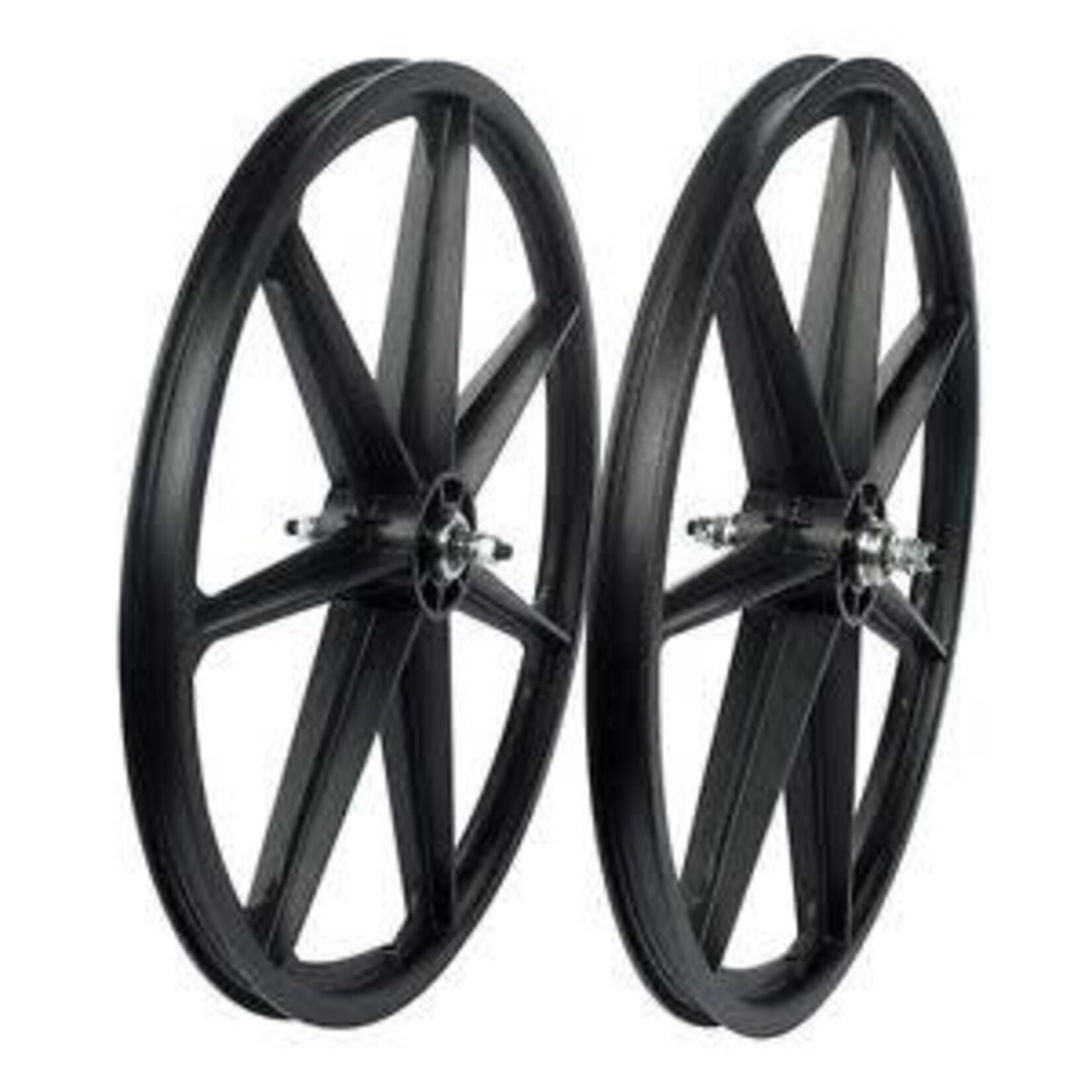 Skyway Skyway 24" Tuff Wheel Set, Black - Freewheel