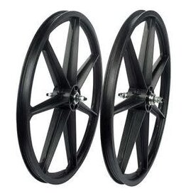 Skyway Skyway 24" Tuff Wheel Set, Black - Freewheel