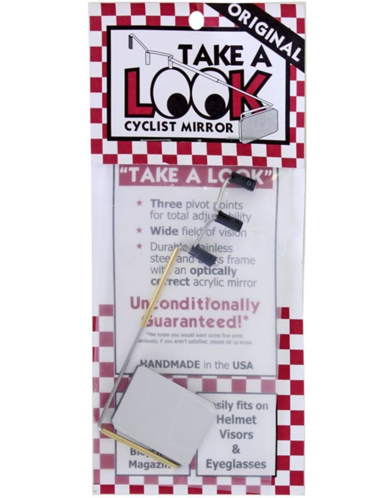 Bike Peddler Take-A-Look Original Cyclist Eyeglass Mirror Rectangle