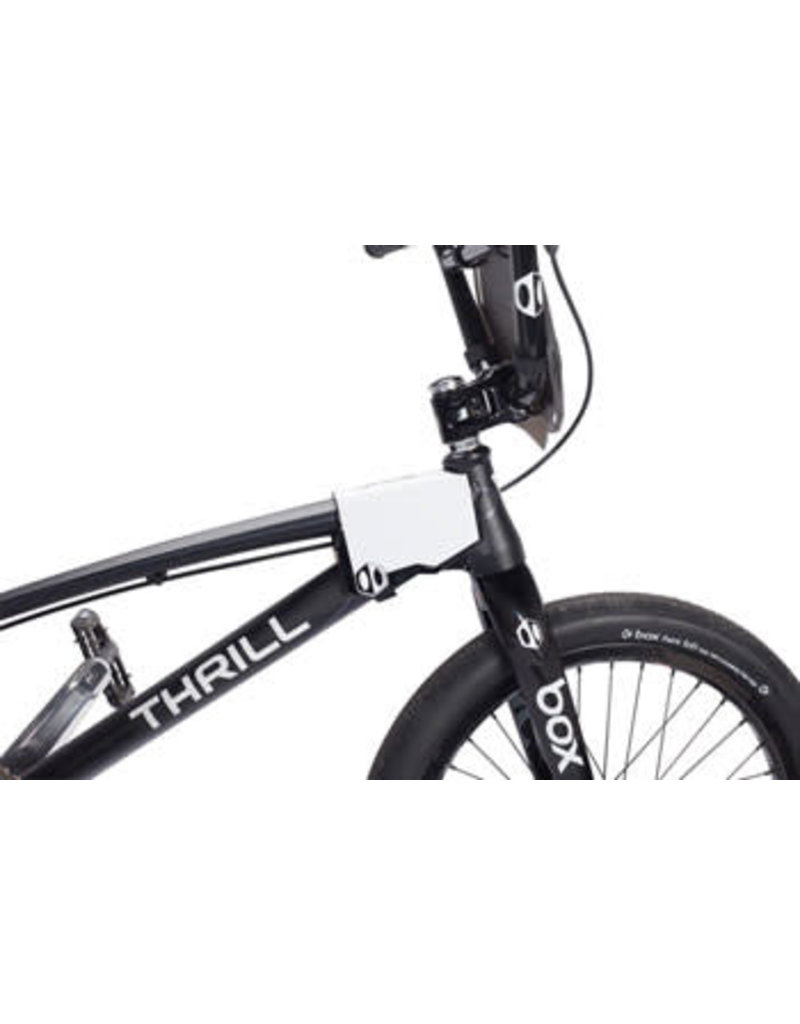 Black Chrome Small BOX Phase 1 BMX Race Number Plate Mini
