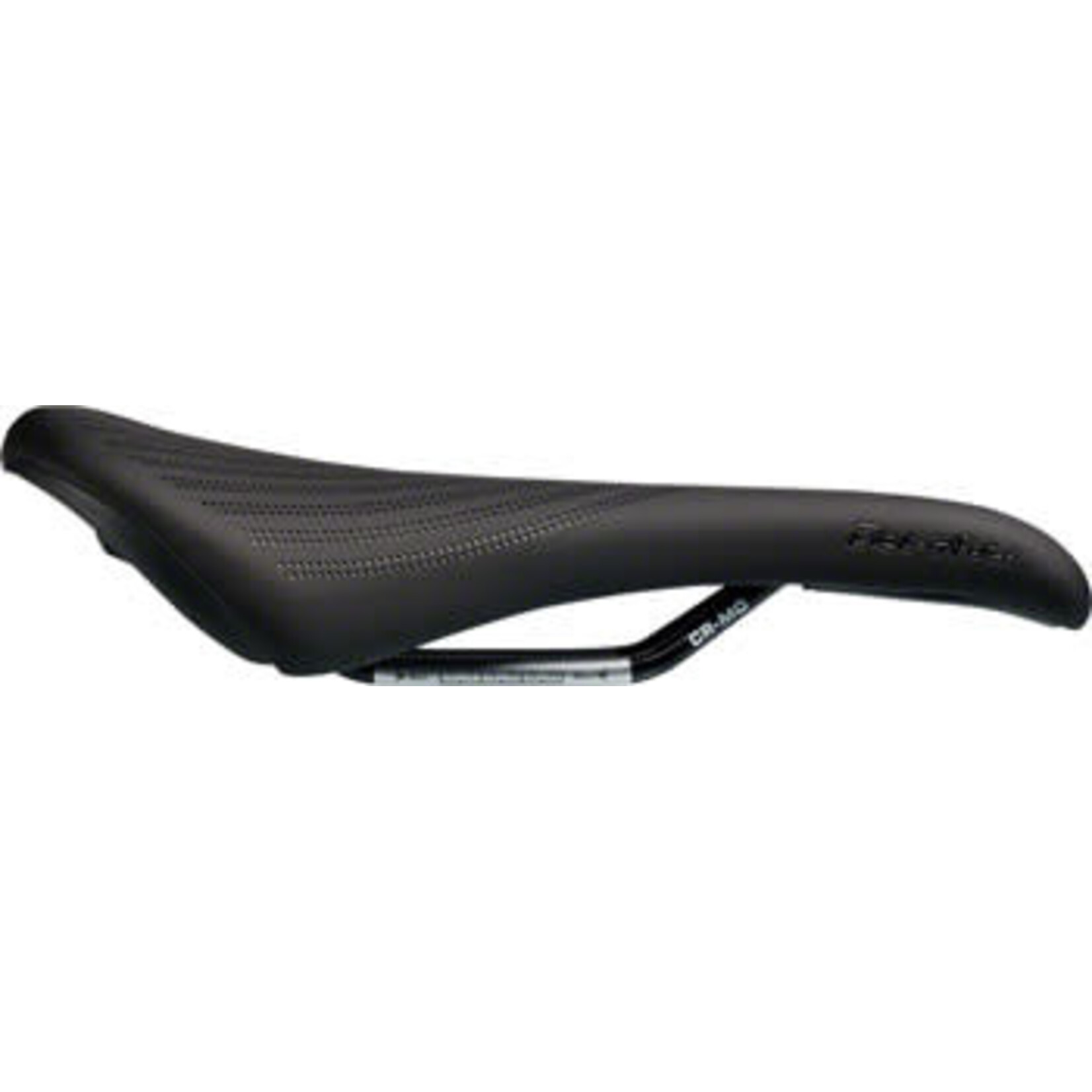 SDG SDG Bel-Air RL 2.0 Saddle: Chromoly Rails, Black Microfiber Top with Silver Perforation, Black Graphics and Painted Rails