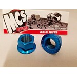 MCS MCS Steel Axle Nuts Blue 14mm