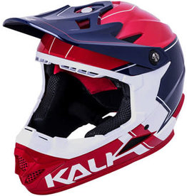 Kali Protectives Kali Zoka Switchback Helmet: Gloss Red/White/Blue, SM