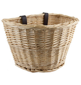 Sunlite Front Basket Willow Natural 14x10x8.5 w/Straps