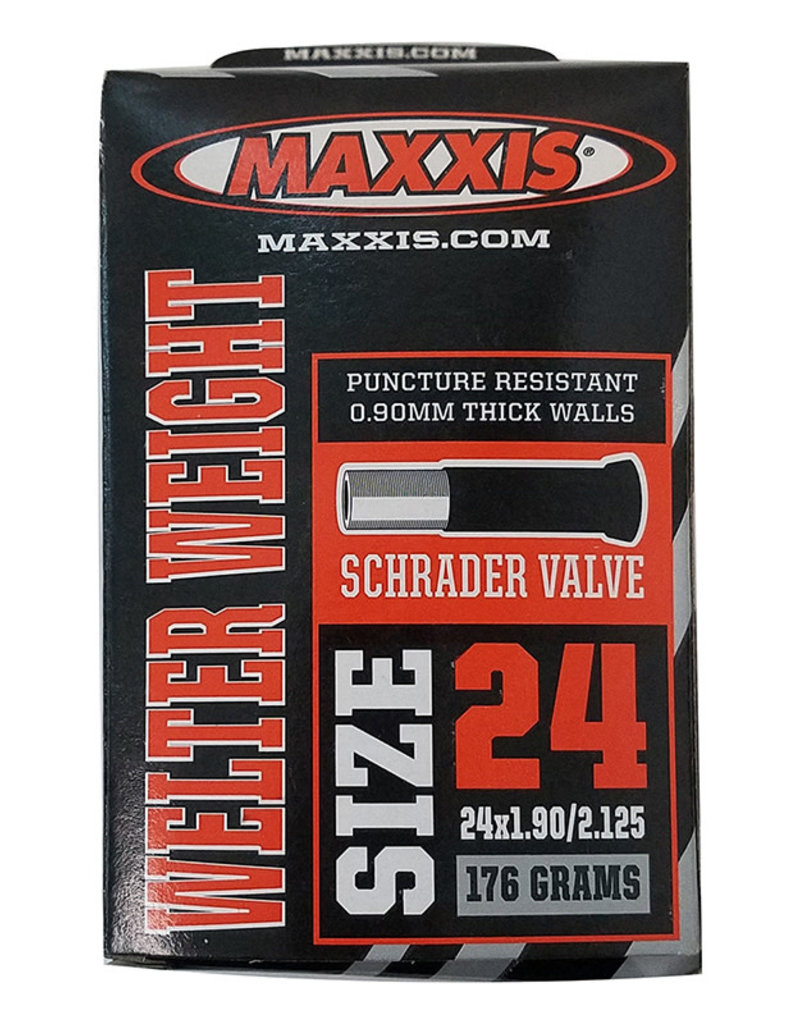 Maxxis 24x1.90-2.125 Maxxis Tube Schrader Valve 32mm .9mil Welterweight