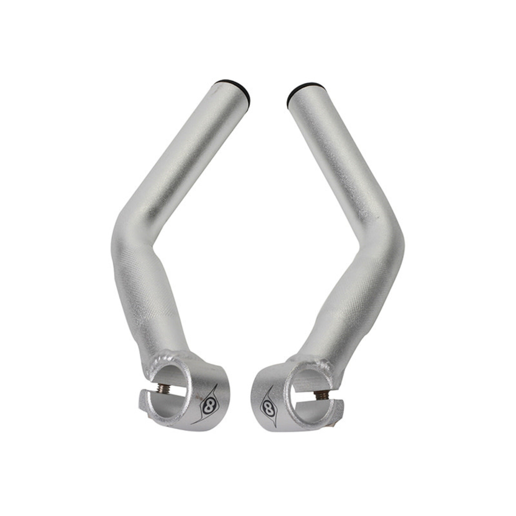Origin8 Origin8 Bar Ends C-Lite Long Alloy Silver