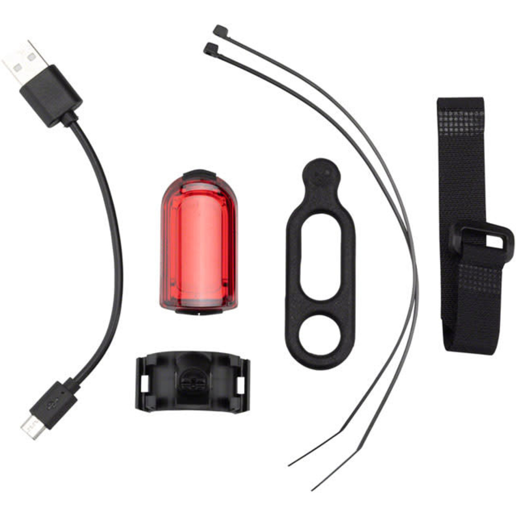 MSW MSW Tigermoth 20 USB Taillight, 20 Lumen, Black