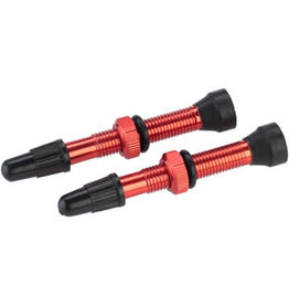 Whisky Parts Co. WHISKY No.9 Alloy Tubeless Valves - Pair, 40mm, Red