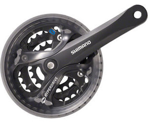 SHIMANO - うぇい Shimano Acera FC-M361 Crankset - 175mm, 7/8-Speed, 42/32/22t