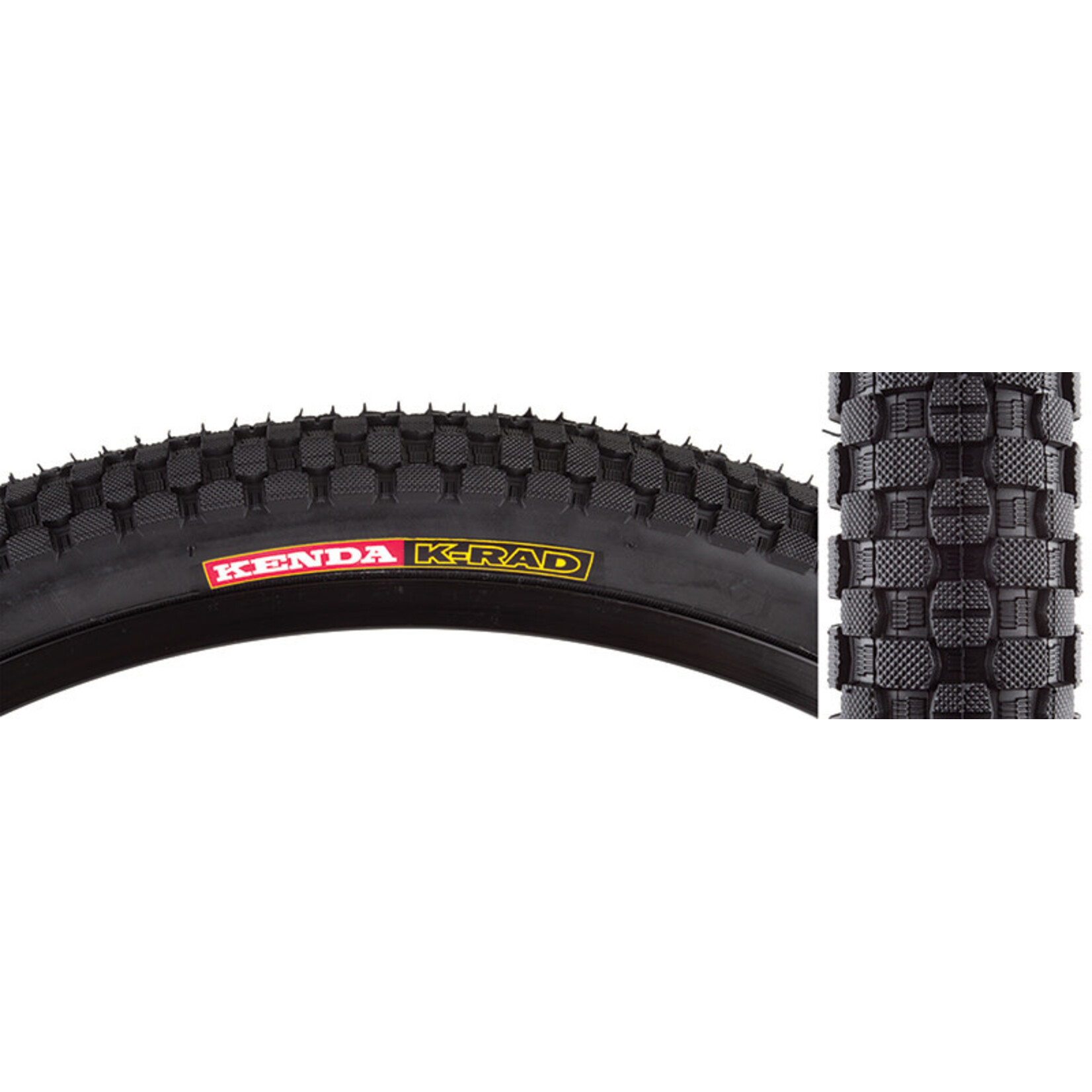 Kenda 24x1.95 Kenda K-Rad Tire Clincher, Wire, Black