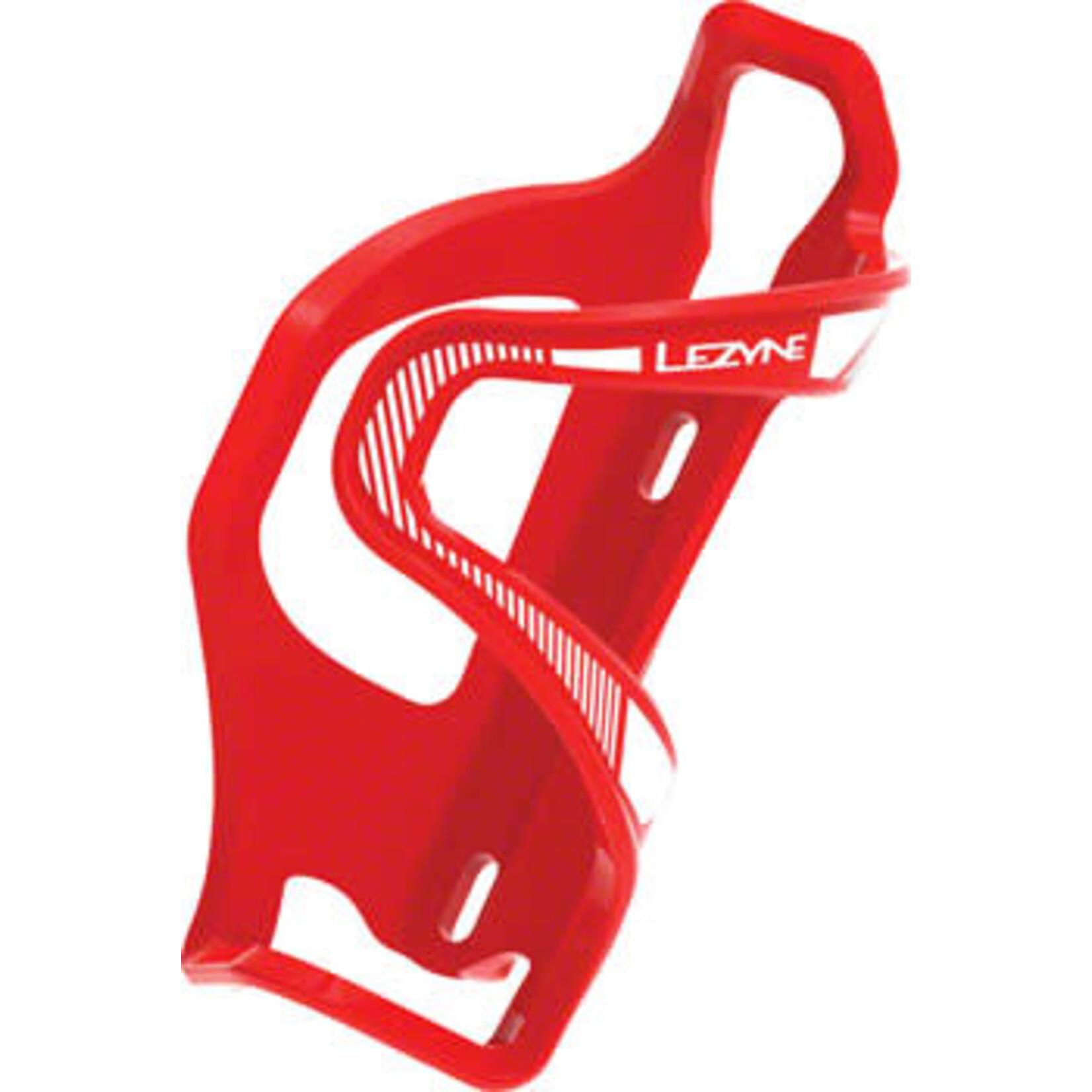 Lezyne Lezyne Flow Cage SideLoader Left Entry, Enhanced Graphics, Red