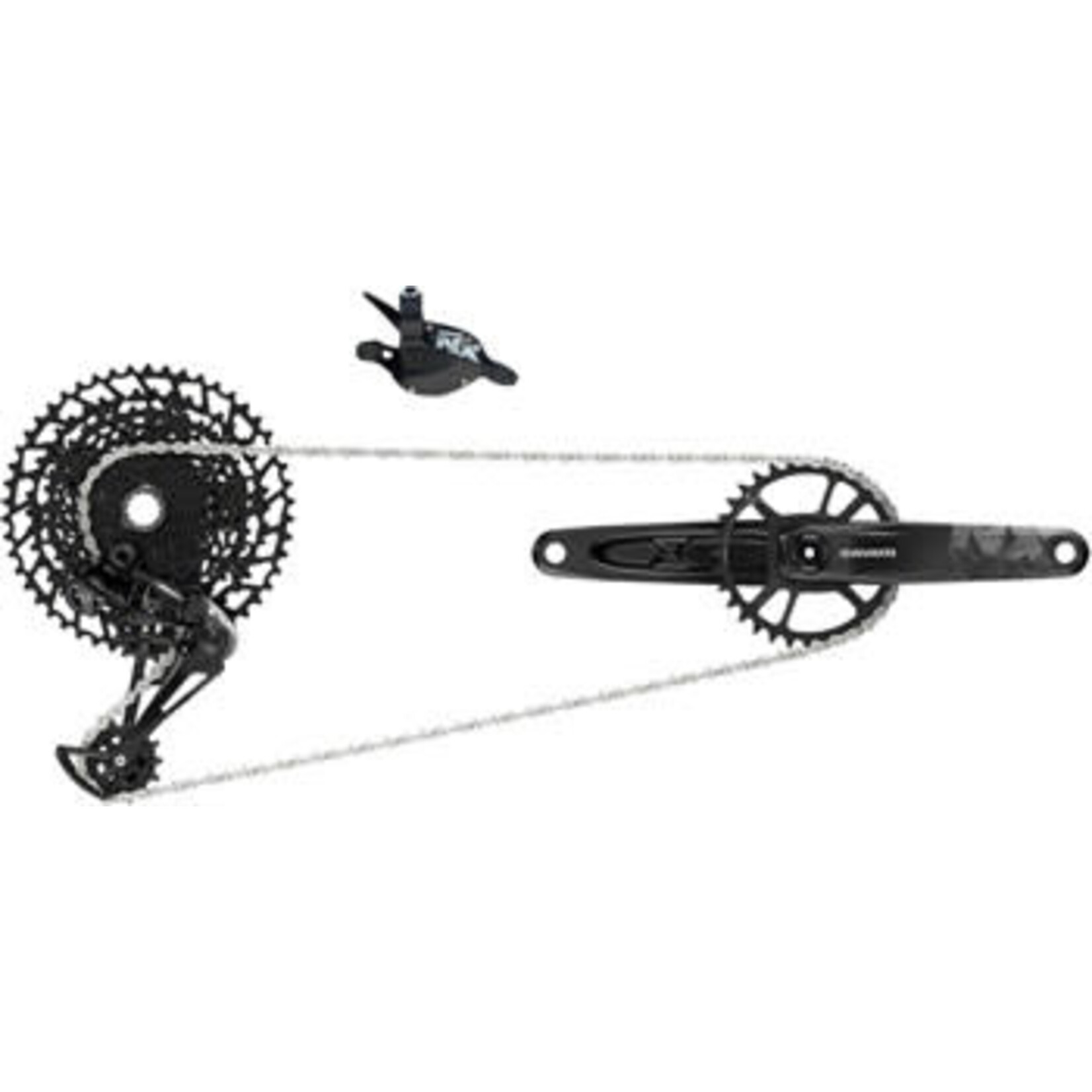 SRAM SRAM NX Eagle Groupset: 175mm 32 Tooth DUB Crank, Rear Derailleur, 11-50 12-Speed Cassette, Trigger Shifter, and Chain