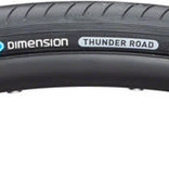 700x28 Dimension Thunder Road Tire, Clincher, Wire, Black, 33tpi