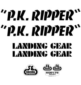 SE Racing Decal Set, PK Ripper Black