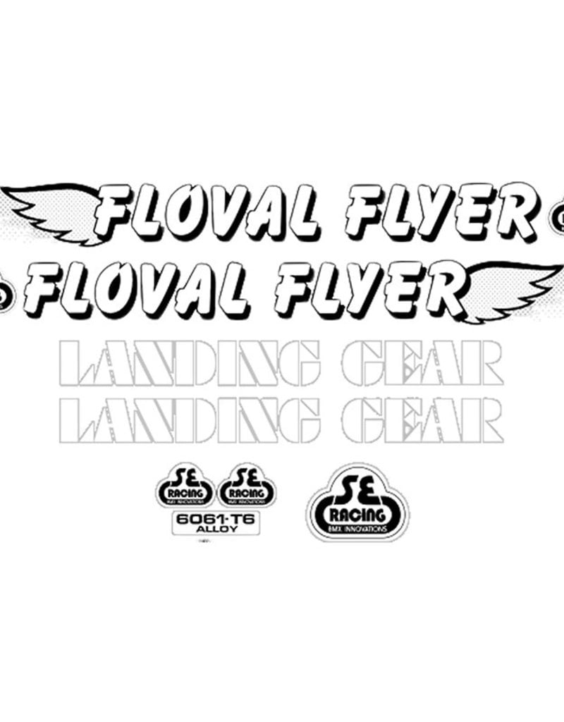 SE Racing Decal Set Floval Flyer White