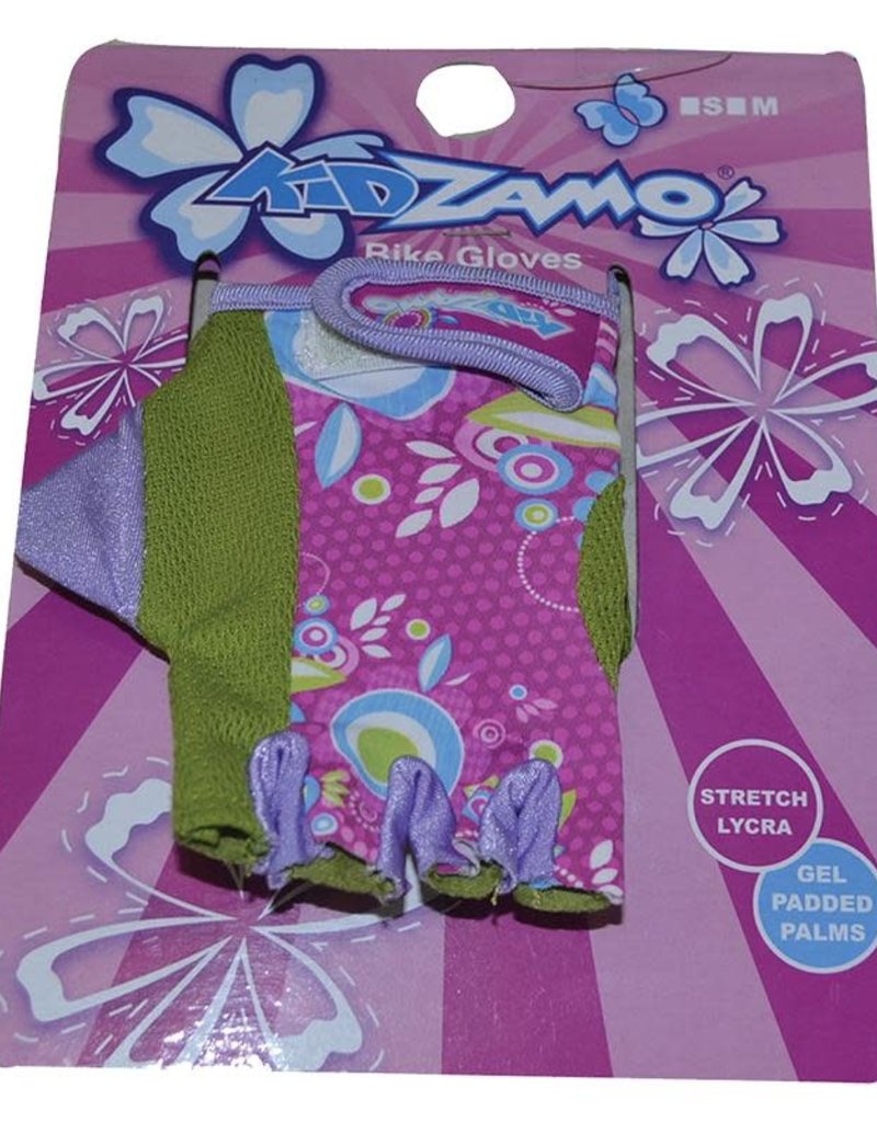 Kidzamo KIDZAMO Kids Gloves, Pink/Green Small ages 3-7