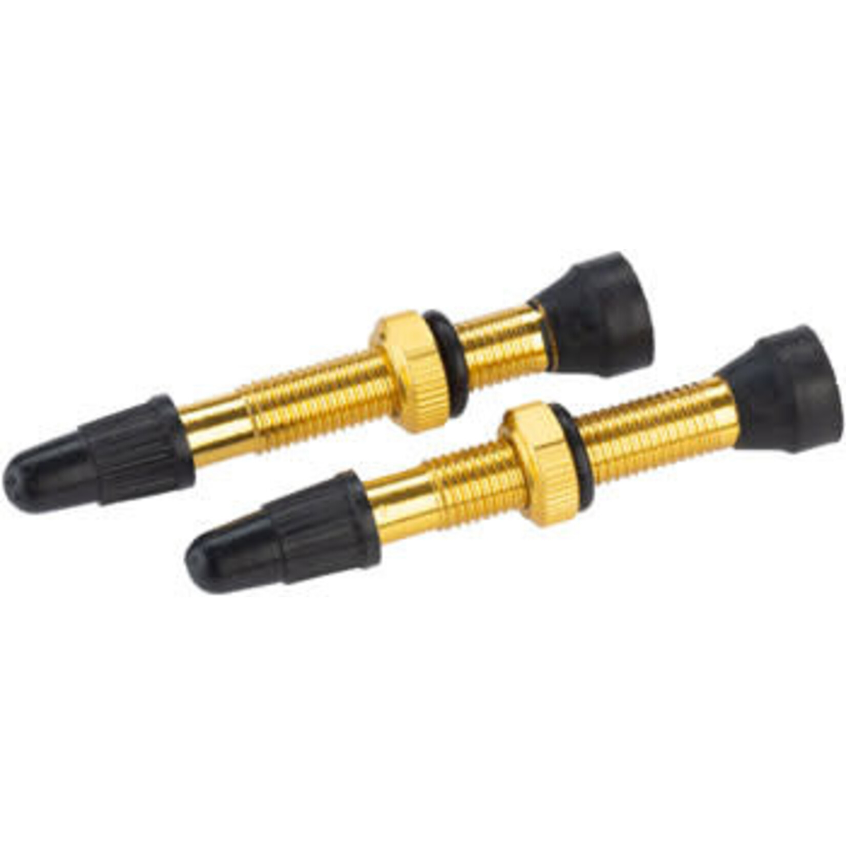 Whisky Parts Co. WHISKY No.9 Alloy Tubeless Valves - Pair, 40mm, Golden