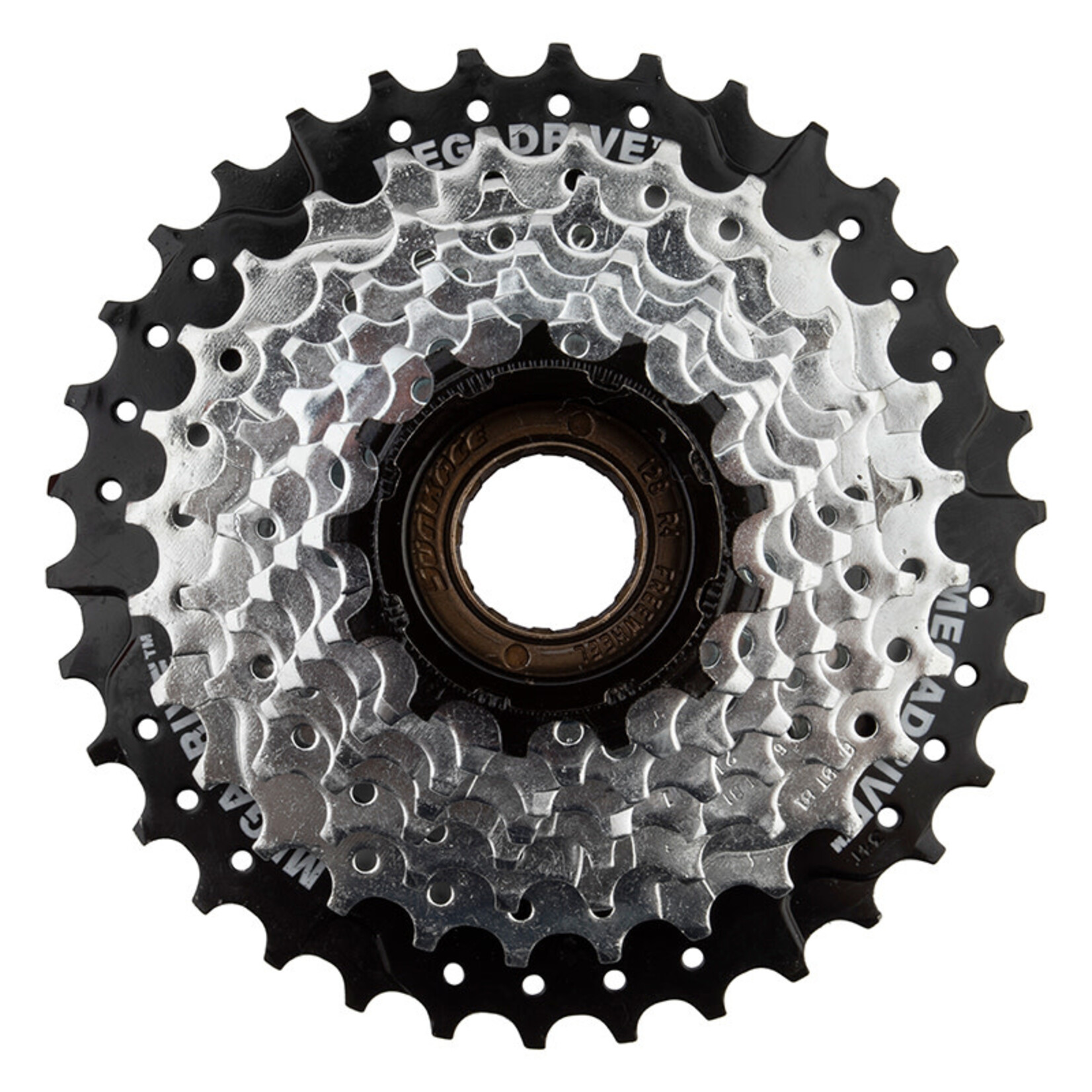 SunRace Freewheel MFM56 13-34t, 8-Speed, Chrome/Black