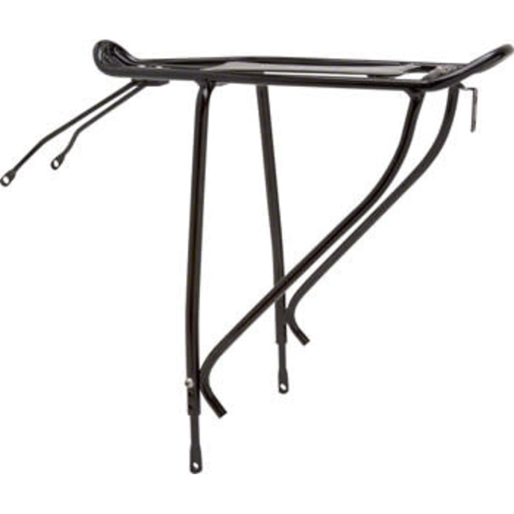 Planet Bike Planet Bike Versa Disc Brake Compatible Rear Rack: Black. Fits up to 29" wheels