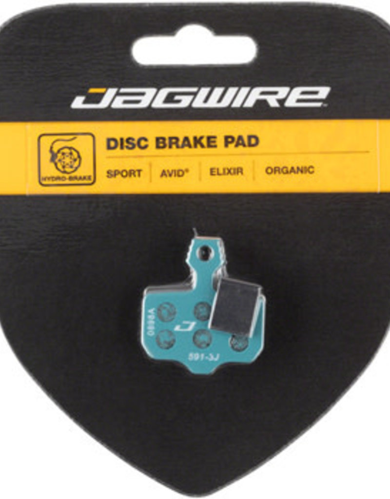 Jagwire Jagwire Sport Organic Disc Brake Pads (#01) for SRAM Level TL, T, DB5, DB3, DB1, Avid, Elixir R, CR, CR Mag, 1, 3, 5, 7, 9, X0, XX, World Cup