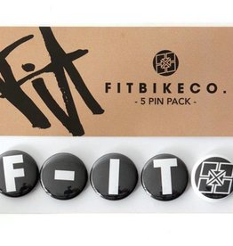 Fit Bike Co FIT 1" BUTTONS 5 PACK
