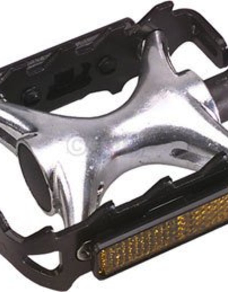 Dimension Compe Pedals Black/Silver (alloy body)
