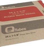 24x1-1/8 Q-Tubes 32mm Presta Valve Tube 92g