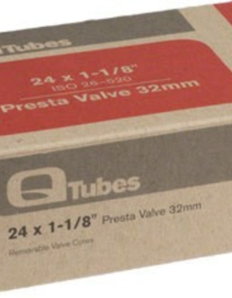 24x1-1/8 Q-Tubes 32mm Presta Valve Tube 92g