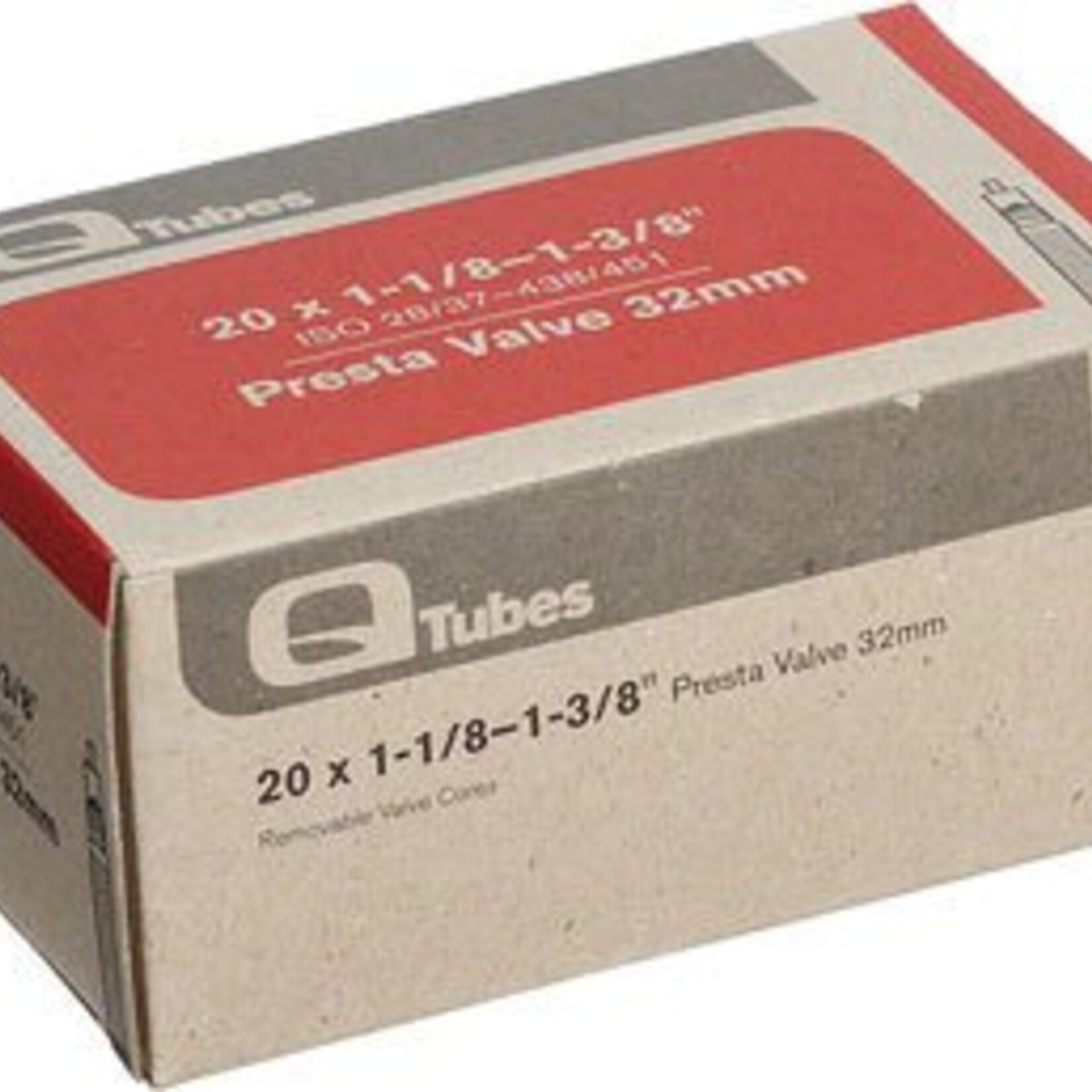 Teravail 20x1-1/8-1-3/8 Q-Tubes 32mm Presta Valve Tube 98g