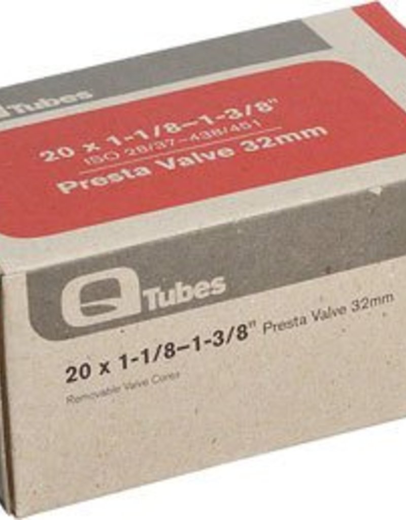Teravail 20x1-1/8-1-3/8 Q-Tubes 32mm Presta Valve Tube 98g