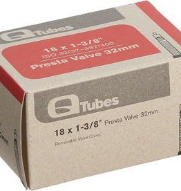 18x1-3/8 Q-Tubes 32mm Presta Valve Tube  98g