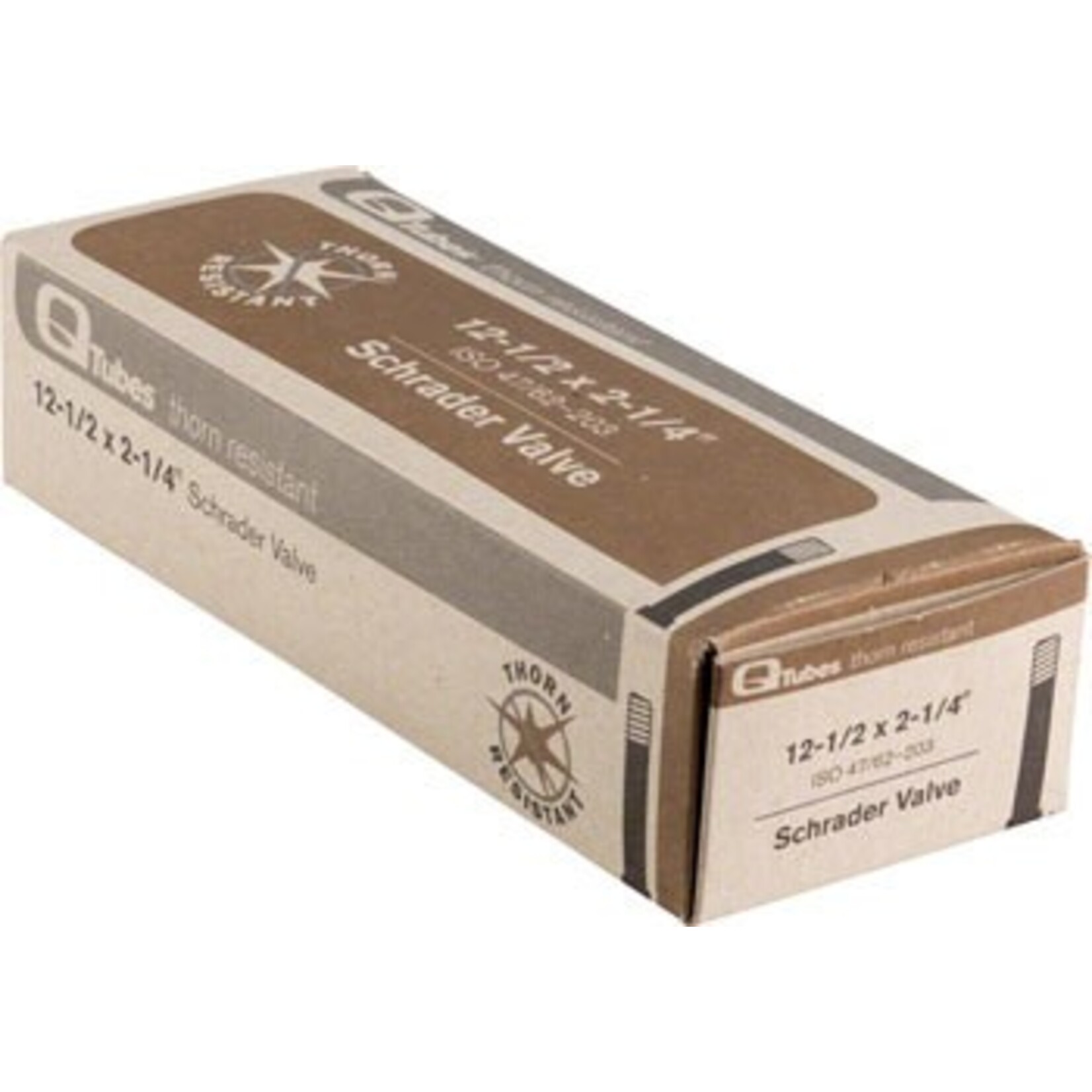 Teravail Q-Tubes 12-1/2 x 2-1/4" Thorn Resistent Low Lead Schrader Valve Tube