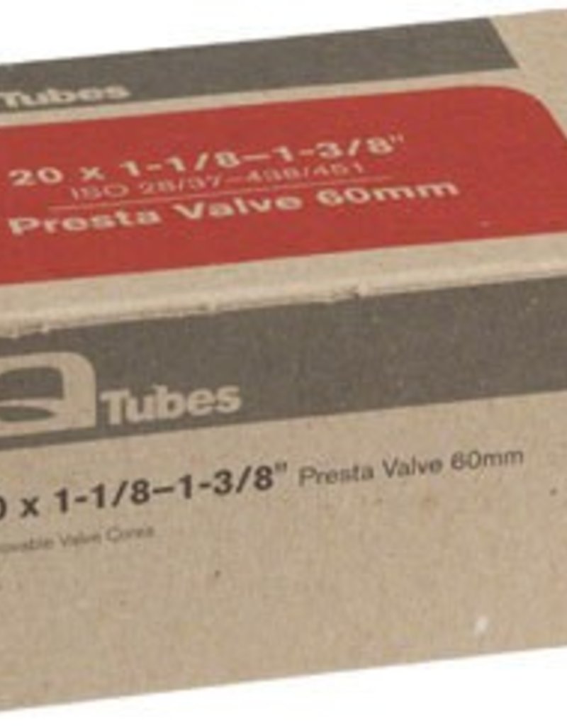 20x1-1/8-1-3/8  Q-Tubes 60mm Presta Valve Tube