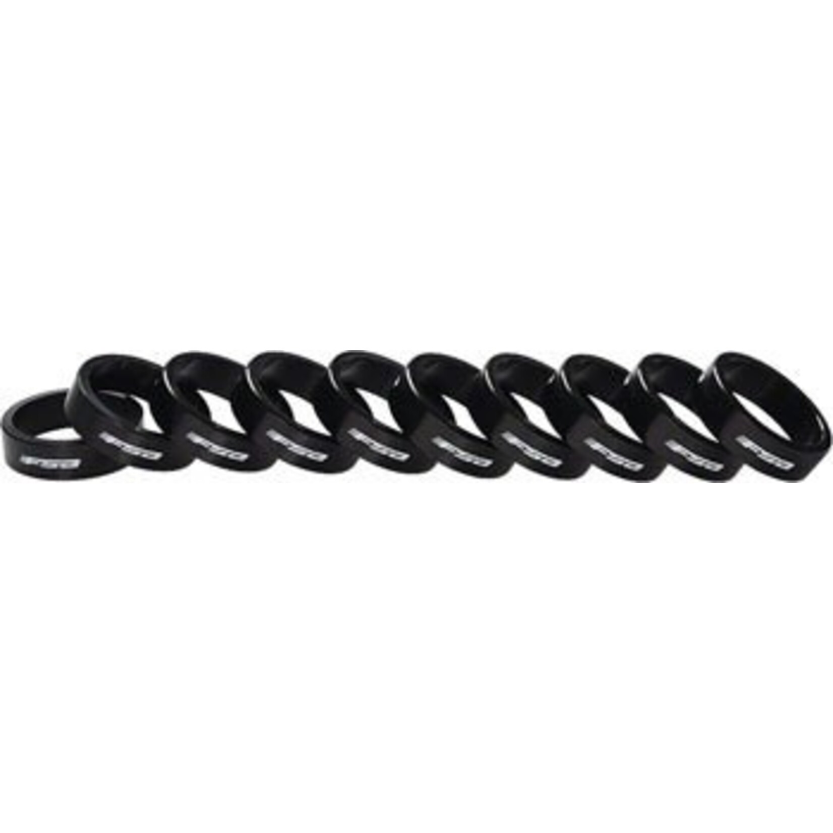 FSA (Full Speed Ahead) FSA 1-1/8"x10mm Headset Spacers Black Alloy with Logo