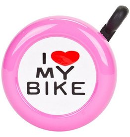 Sunlite "I LOVE MY BIKE" Bell pink