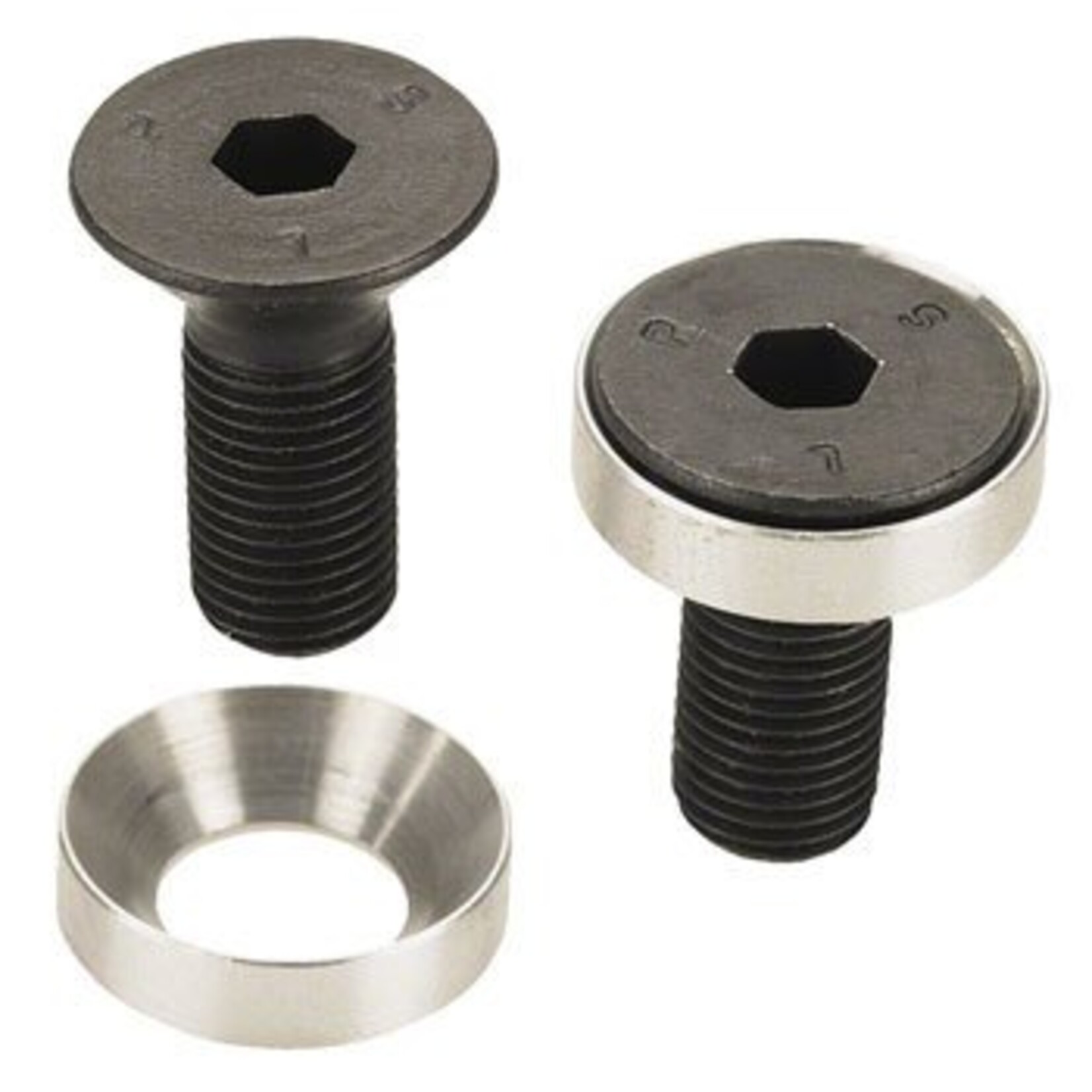 Profile Racing Profile Racing Flush Mount Crank Bolts for Solid Spindle, w/Washers