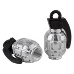 Black Ops Black Ops Valve caps Grenade Schrader Silver