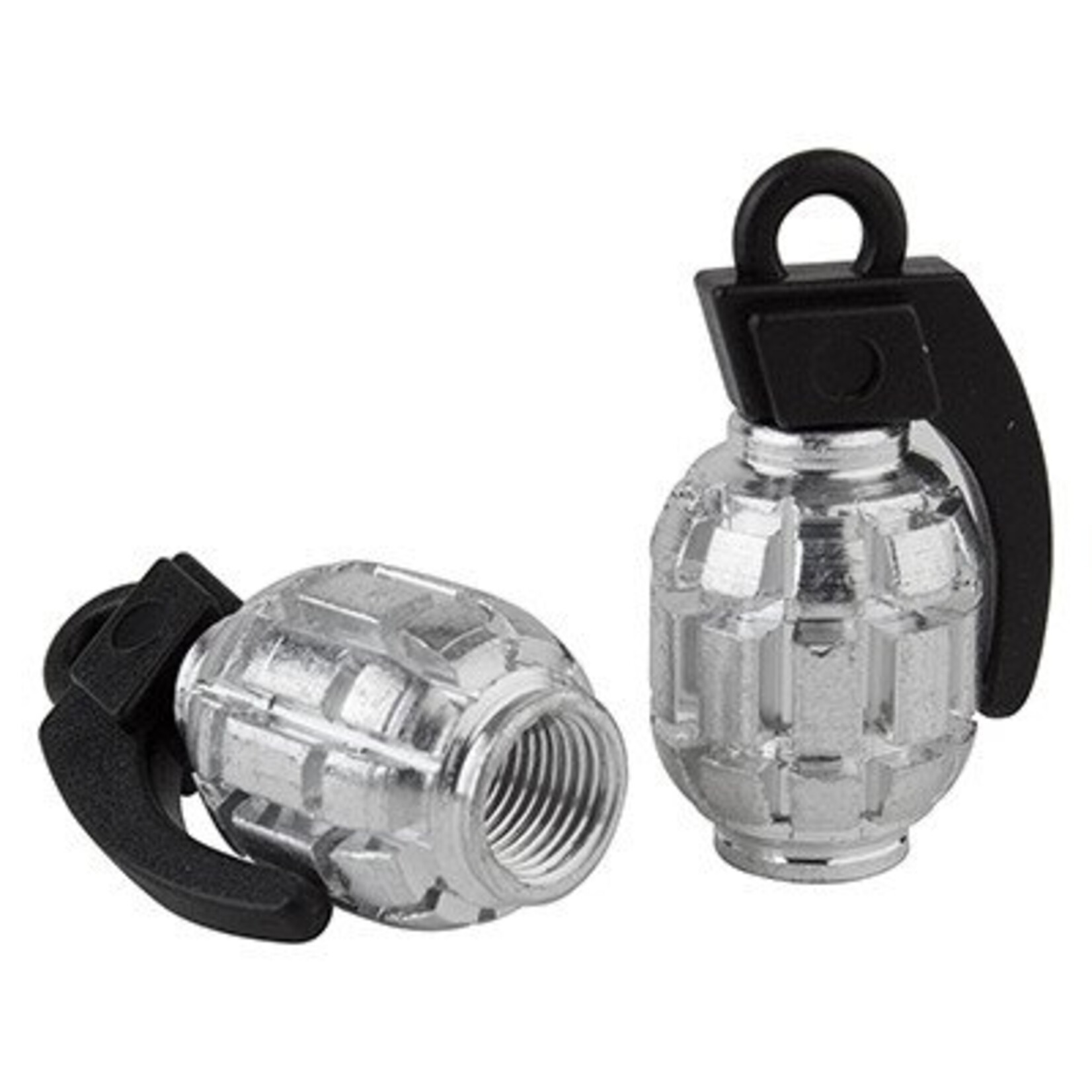 Black Ops Black Ops Valve caps Grenade Schrader Silver