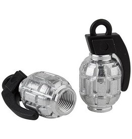 Black Ops Black Ops Valve caps Grenade Schrader Silver