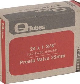 24x1-3/8 Q-Tubes 32mm Presta Valve Tube 122g