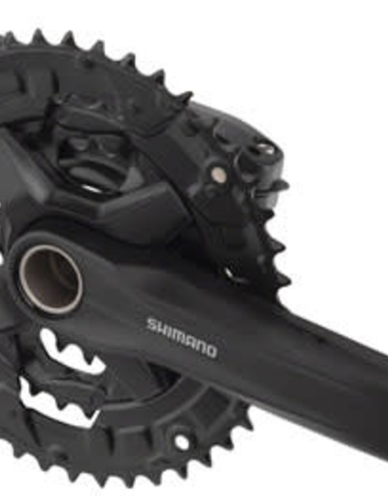 Shimano Shimano Alivio FC-MT210-3 Crankset - 170mm, 9-Speed, 44/32/22t, Riveted, Hollowtech II Spindle Interface, Black